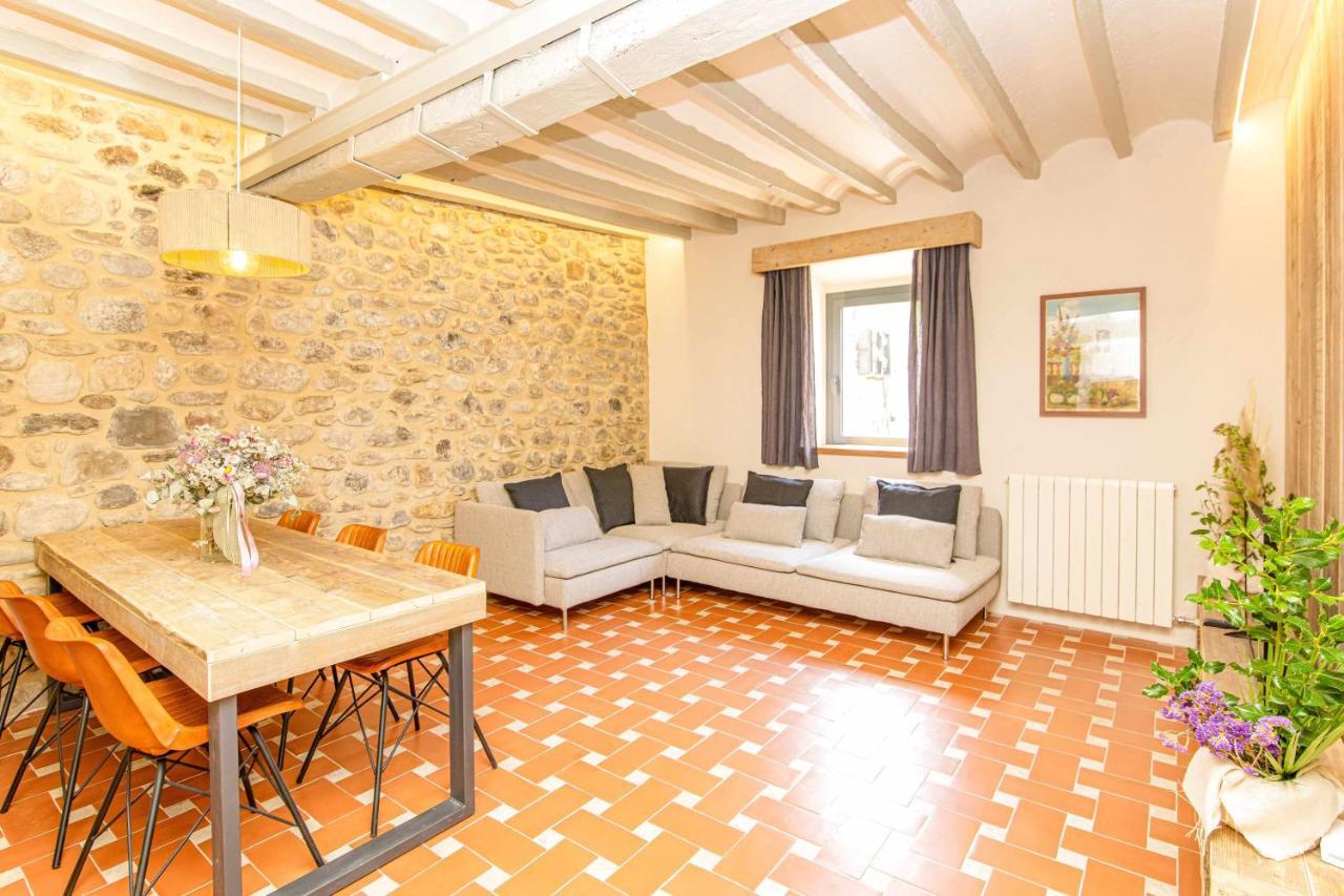 Villa El Molino De Besalu Casa Con Jardin Exterior foto