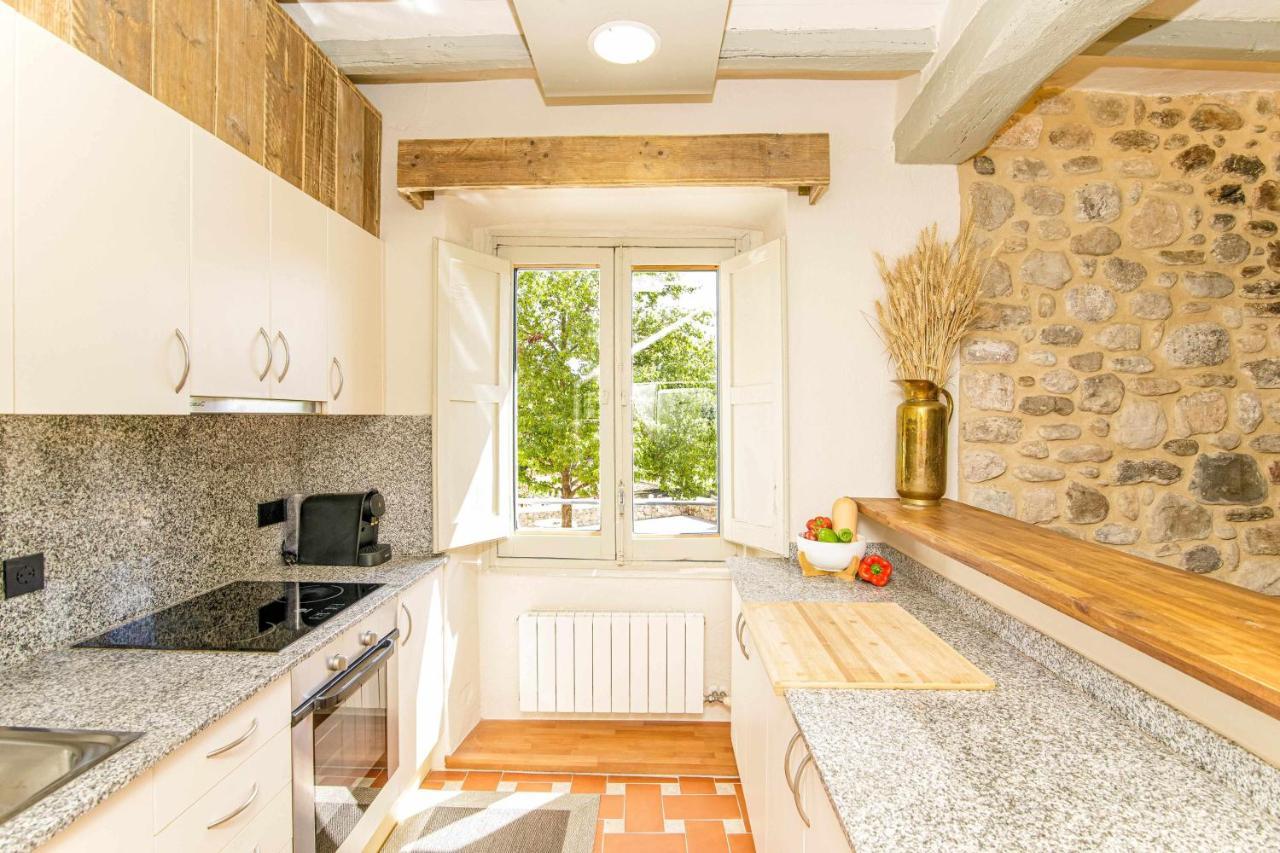 Villa El Molino De Besalu Casa Con Jardin Exterior foto