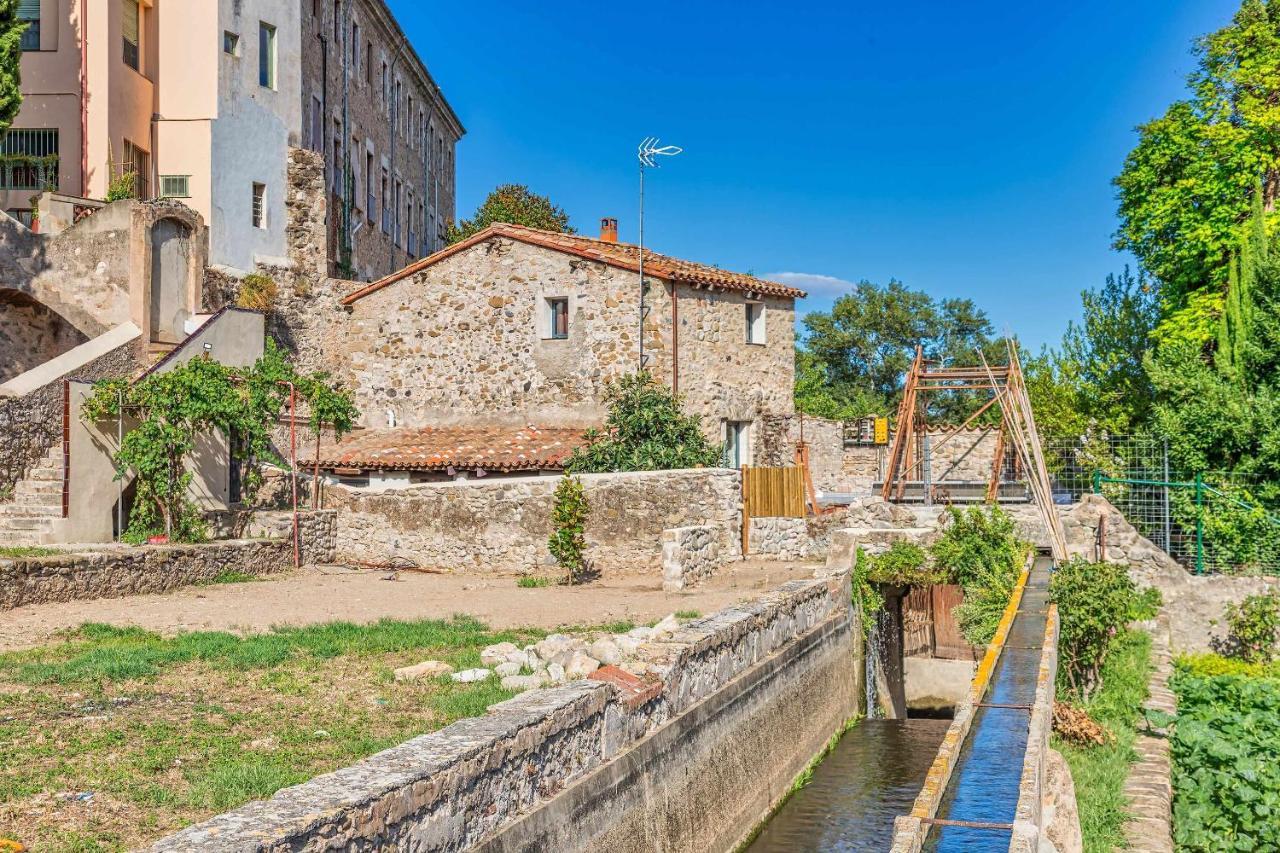 Villa El Molino De Besalu Casa Con Jardin Exterior foto